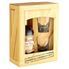 Puerto B. rum Caribbean 0.5l DD+Pohár DRS (37,5%)