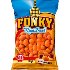 FUNKY Flips Snack pörk.fö.mo. Sós ízű tésztab. 50g 30/#