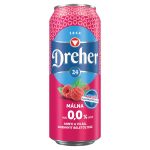 Dreher 24 Alk.mentes Málna dob. sör 0.5 DRS